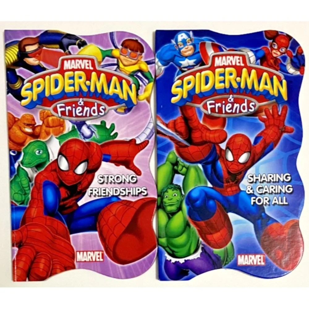 Spider-Man & Friends STRONG FRIENDSHIPS & SHARING &‎ CARING FOR ALL Board Books